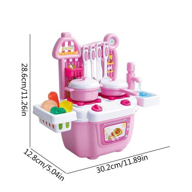 Kuchyňka pro děti | dětská plastová kuchyňka - Růžová