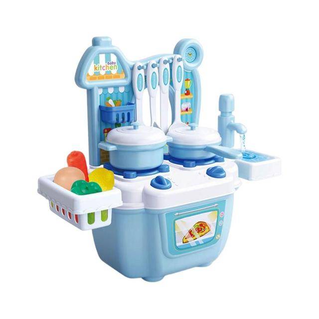 Kuchyňka pro děti | dětská plastová kuchyňka - Modrá