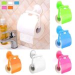 Držák na toaletní papír / držák toaletního papíru s přísavkou – 5 barev