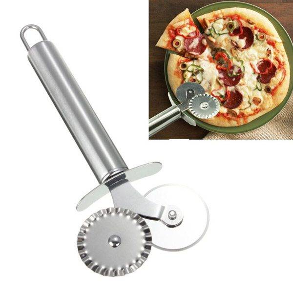 Dvojitý kráječ na pizzu / nůž na pizzu