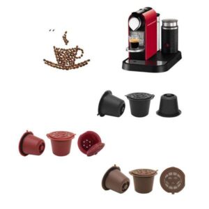 Kávové kapsle | plnitelné kapsle do kávovaru, na 50 použití, 3 ks