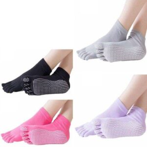 Protiskluzové ponožky / jóga ponožky, 1 pár, 4 barvy