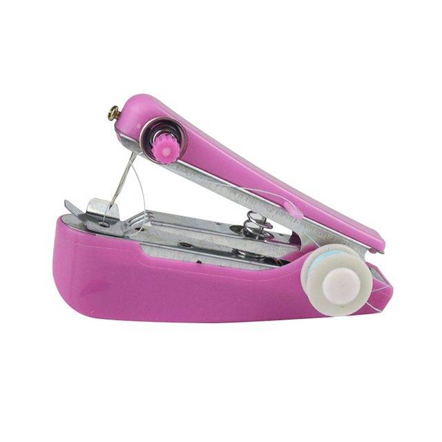 Malý šicí stroj | ruční šicí stroj - růžový