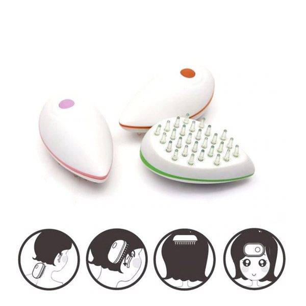 Vibrační masážítko / masážní kartáč na hlavu – náhodná barva