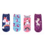 Vtipné ponožky / ponožky s jednorožcem, univerzální velikost, 1 pár – 4 barvy