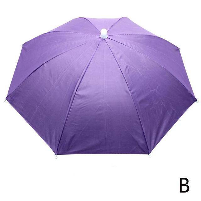 Slunečník | deštník na hlavu - Fialový