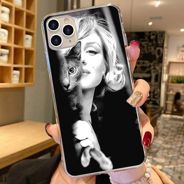 Obal na iPhone | kryt na iPhone 5, 5s, 6, 6s, 7, 7 Plus, 8, 8 Plus, X, XR, XS, 11 - styl Marilyn Monroe - V02, iphone 12Pro Max