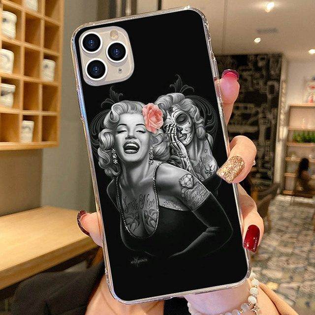 Obal na iPhone | kryt na iPhone 5, 5s, 6, 6s, 7, 7 Plus, 8, 8 Plus, X, XR, XS, 11 - styl Marilyn Monroe - V11, iphone SE 2020