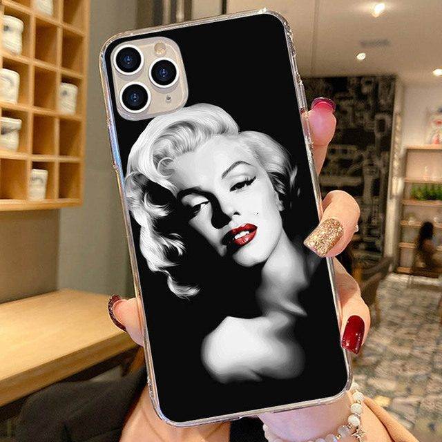 Obal na iPhone | kryt na iPhone 5, 5s, 6, 6s, 7, 7 Plus, 8, 8 Plus, X, XR, XS, 11 - styl Marilyn Monroe - V01, iphone 13Pro Max