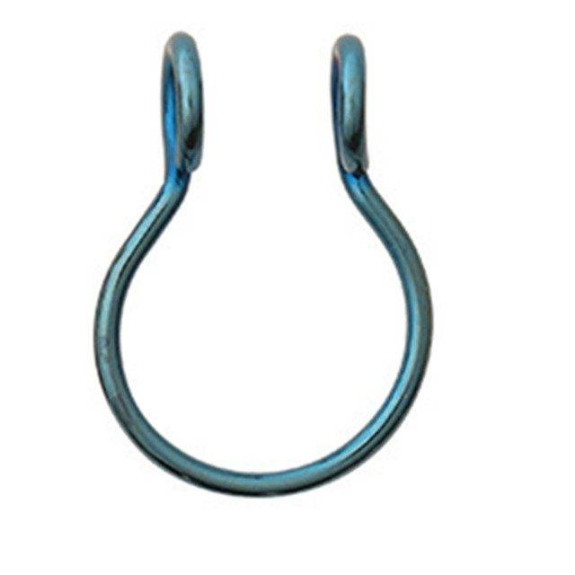 Falešný piercing | septum piercing - Modrý, 0.8 x 10 mm