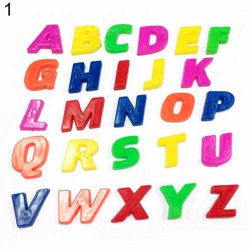 Magnetická abeceda | dětské magnety na lednici, 26 ks - velká písmena