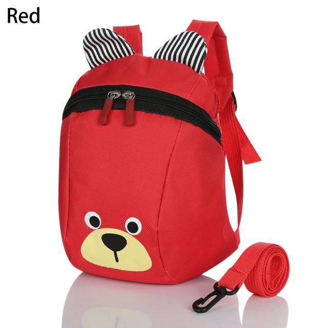 Batůžek pro nejmenší | dětský batoh, styl medvídek - červený