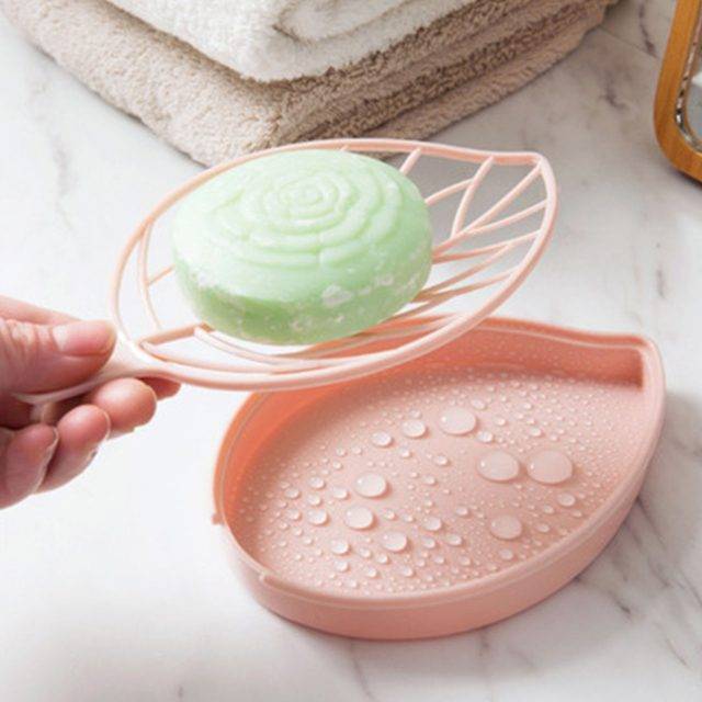 Miska na mýdlo | držák na mýdlo, styl list - Růžová