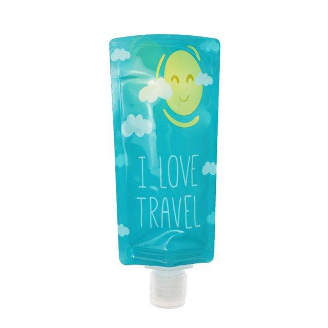 Cestovní sáček | cestovní lahvička do letadla - 100 ml - modrý miluju cestování