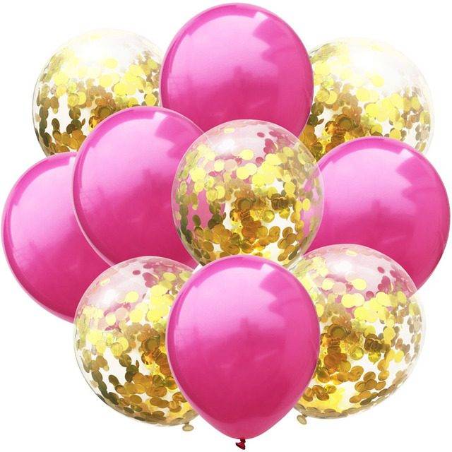 Balónky na párty | nafukovací balonky s konfetami - Rose C