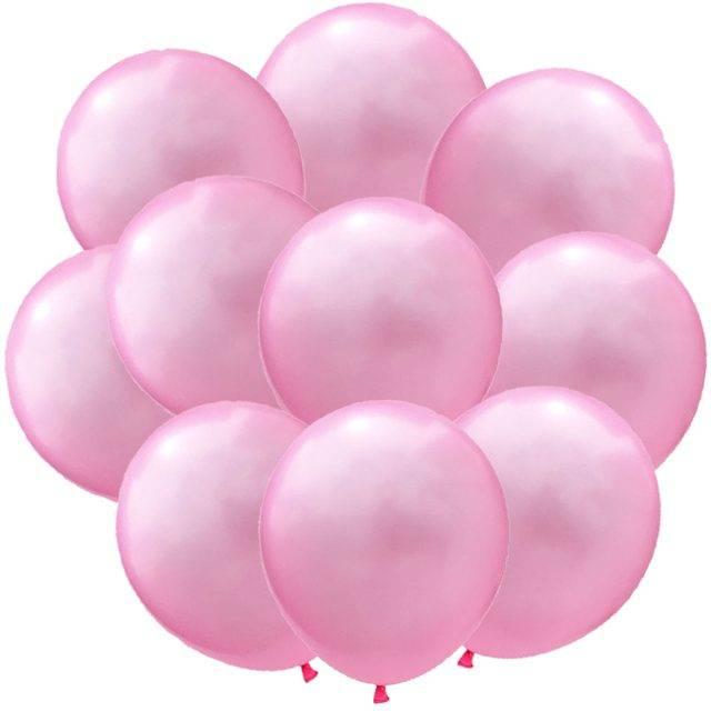 Balónky na párty | nafukovací balonky s konfetami - růžový