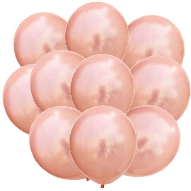 Balónky na párty | nafukovací balonky s konfetami - Růžové zlato