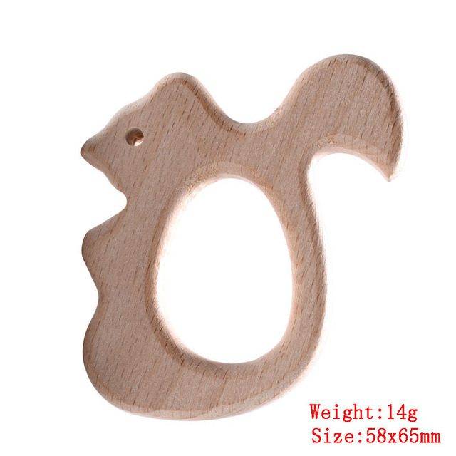 Dřevěné hračky pro děti | dřevěná zvířátka - veverka