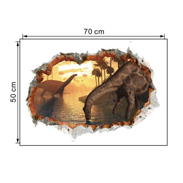 Samolepka na zeď | 3D dekorace na zeď, dinosauři - Dinosaur 2