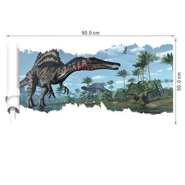 Samolepka na zeď | 3D dekorace na zeď, dinosauři - Dinosaur 12