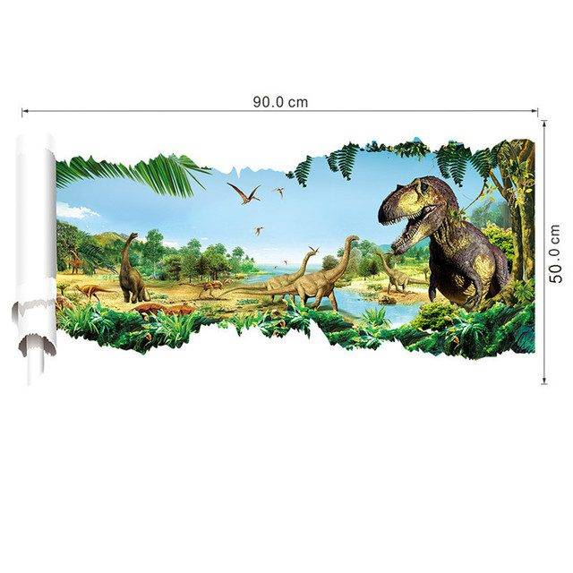 Samolepka na zeď | 3D dekorace na zeď, dinosauři - Dinosaur 13