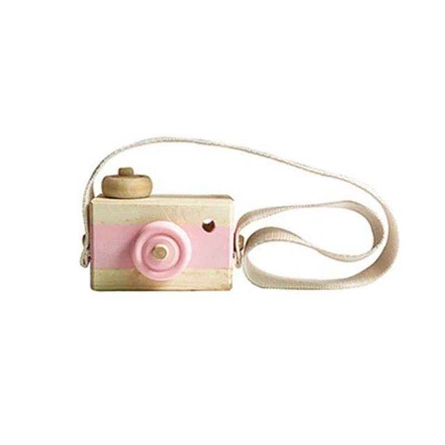 Dětský foťák | dřevěný fotoaparát - maketa - růžový 1
