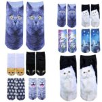 Vtipné a veselé ponožky s kočkou – 1 pár