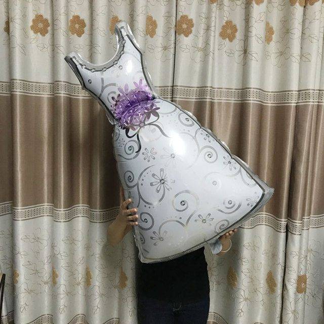 Foliový balónek | balónek na party - svatební šaty
