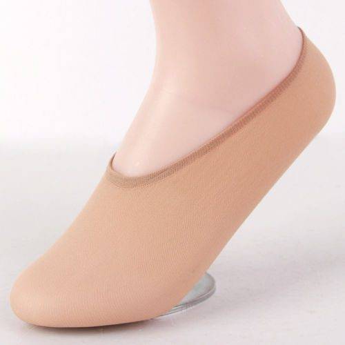 Ponožky do balerín | silikonové ponožky - univerzální velikost, 10 párů - Béžové, 35-41