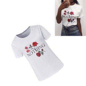 Dámské tričko s potiskem | originální tričko s květinami, S-XXL