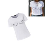Dámské vtipné tričko | tričko s potiskem – styl prsa, S-XL
