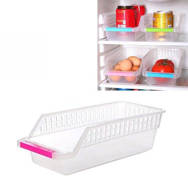 Kuchyňský organizér | plastová přihrádka do lednice - náhodná barva