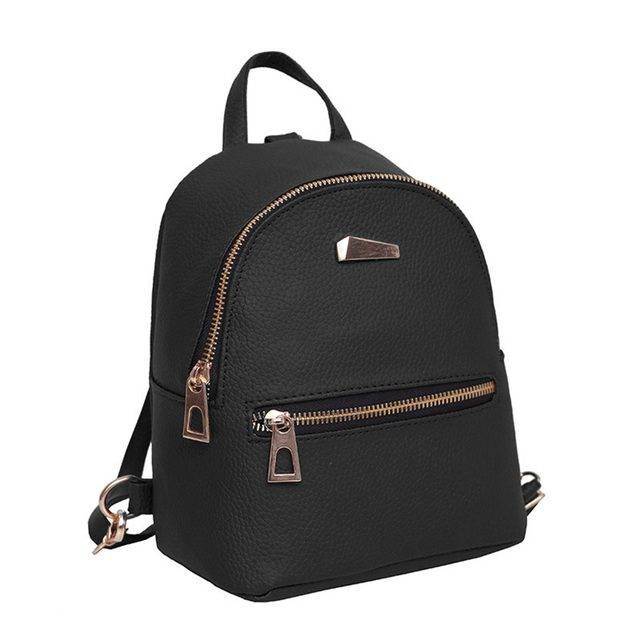 Elegantní batoh | koženkový batůžek - černý