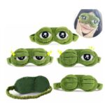 Plyšová maska na spaní | 3D škraboška na spaní, styl žába