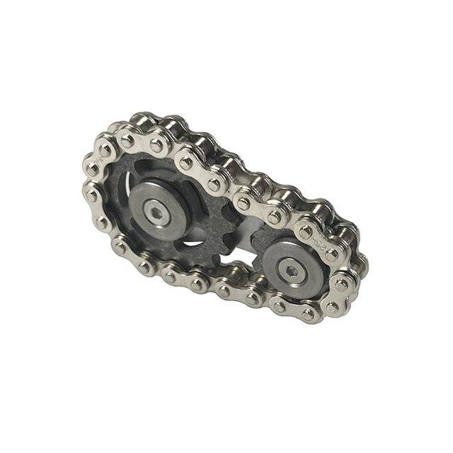 Kovový fidget spinner | chain spinner | antistresová hračka - Černý