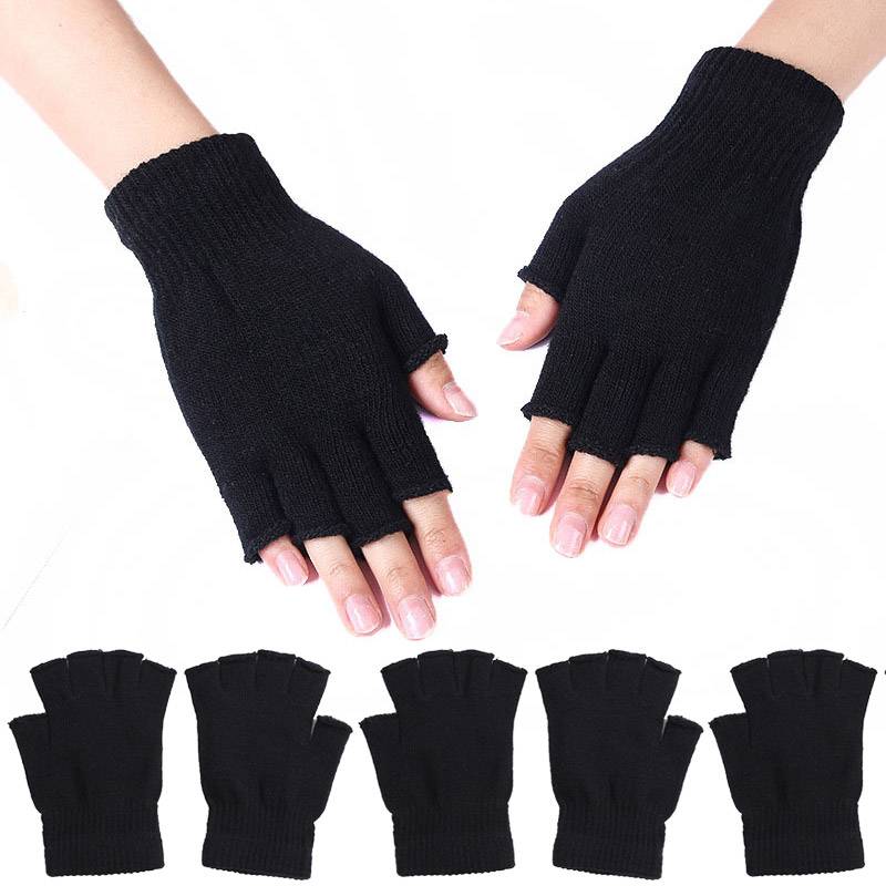 Pletené rukavice bez prstů