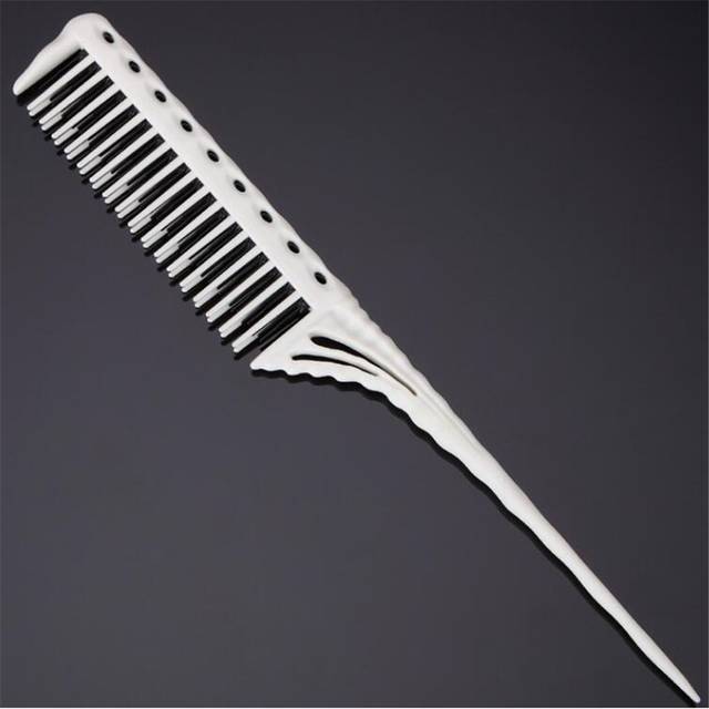 Kadeřnický hřeben pro snadné rozčesávání dlouhých vlasů - Bílá