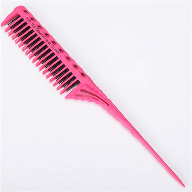 Kadeřnický hřeben pro snadné rozčesávání dlouhých vlasů - Růžová