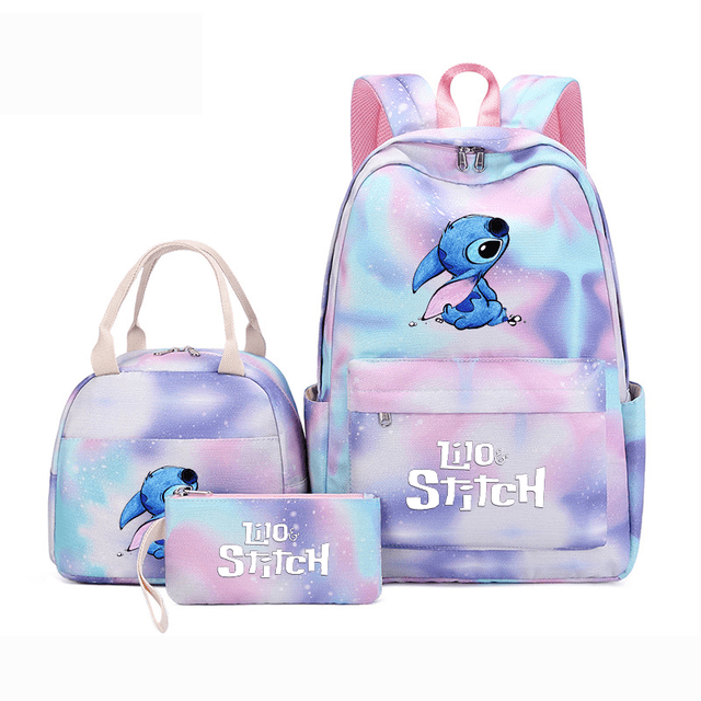 Disney batoh Lilo a Stitch s obědovou taškou - 008