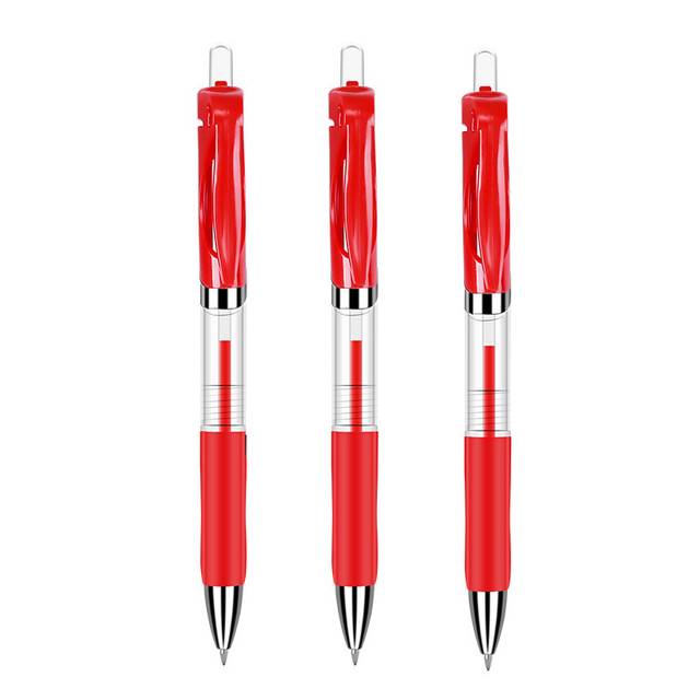 Sada gelových per a náplní - 3 ks - Red-3 Pen