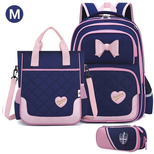 Dívčí školní batoh - 3PCBLUE M
