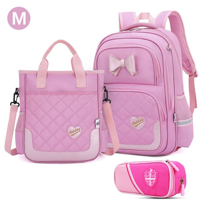 Dívčí školní batoh - 3PCPINK M