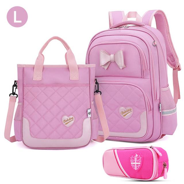 Dívčí školní batoh - 3PCPINK L