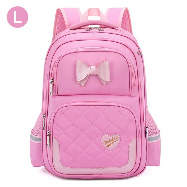 Dívčí školní batoh - Růžová L