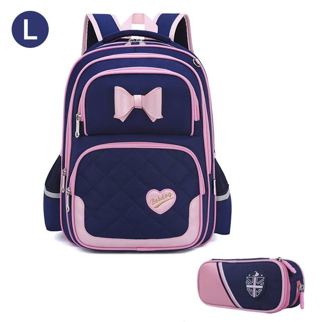 Dívčí školní batoh - 2PCBLUE L
