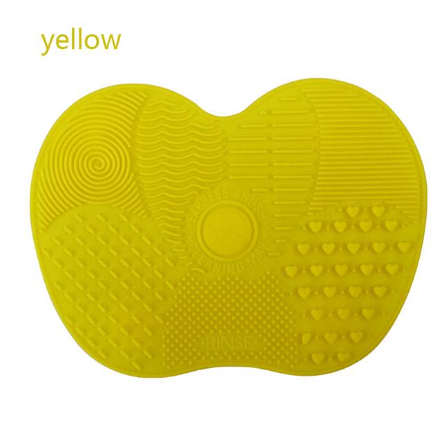 Silikonová podložka na čištění štětců - Žlutá