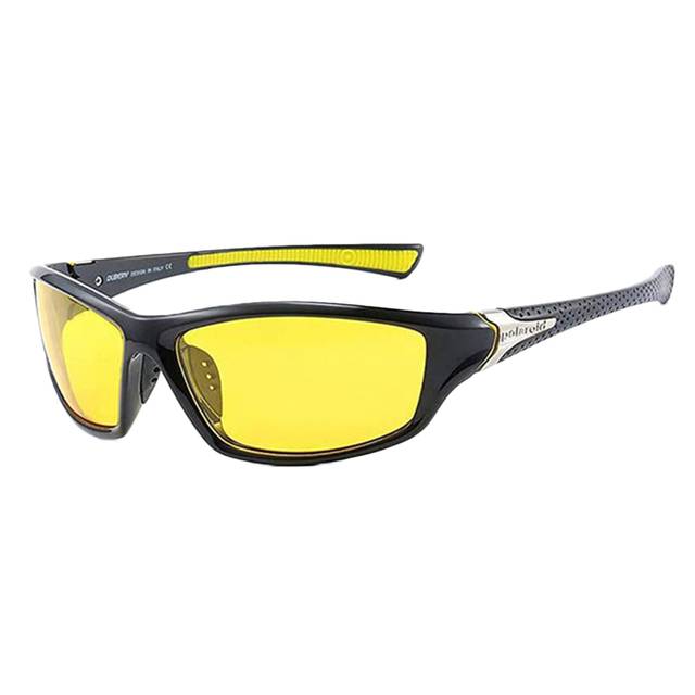 Sportovní polarizační sluneční brýle - Černá žlutá