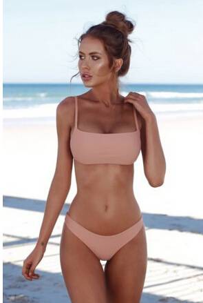 Sexy dámské plavky | Bikini s push up - Růžová, XL