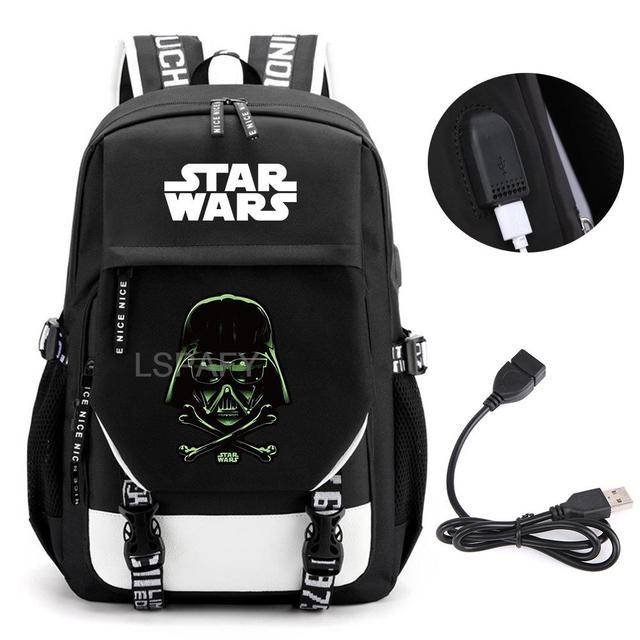 Školní batoh s USB portem a motivem Star Wars - 13