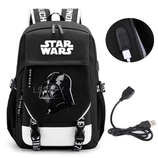 Školní batoh s USB portem a motivem Star Wars - 14